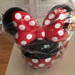 Disney Minnie Popcorn Bucket NEVER USED
